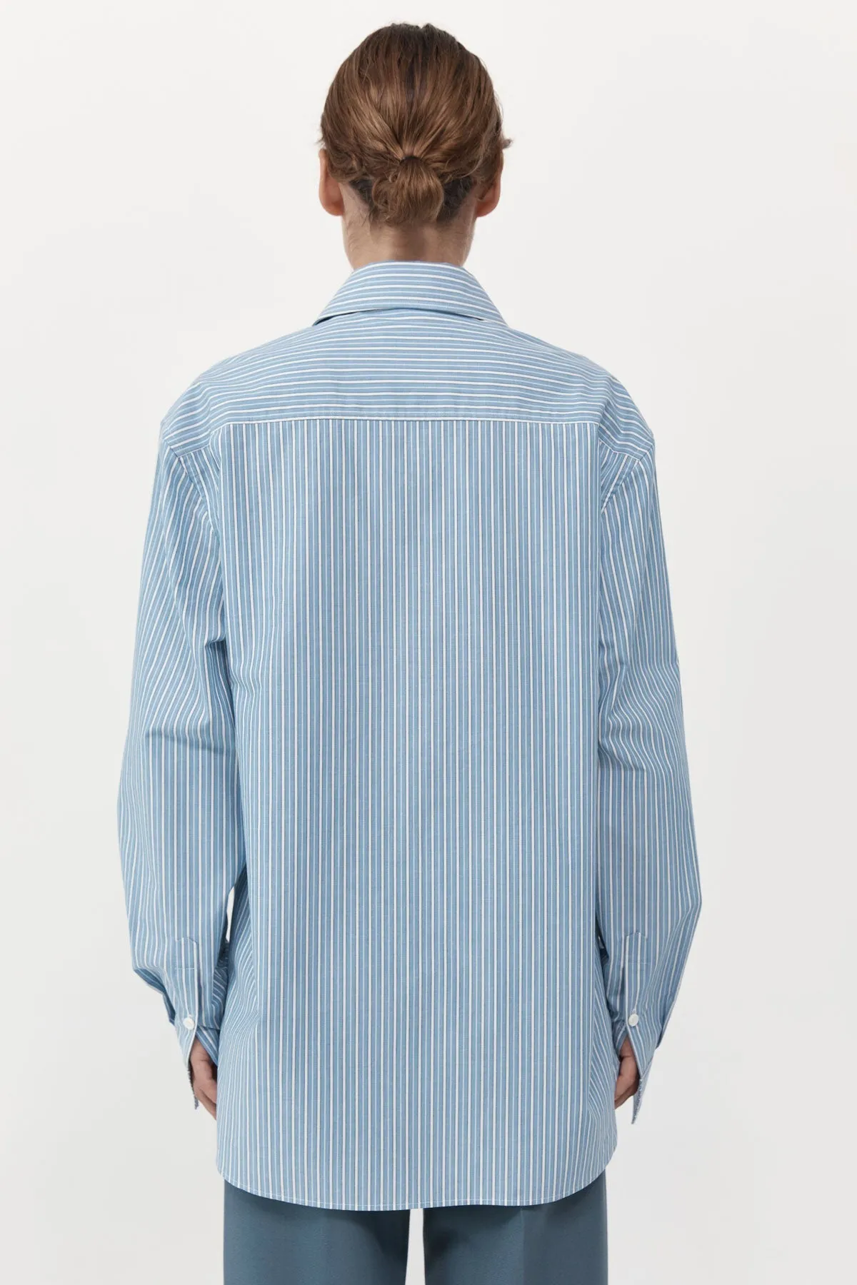 Homme Shirt - Blue Stripe sold by St. Agni product image thumbnail 3