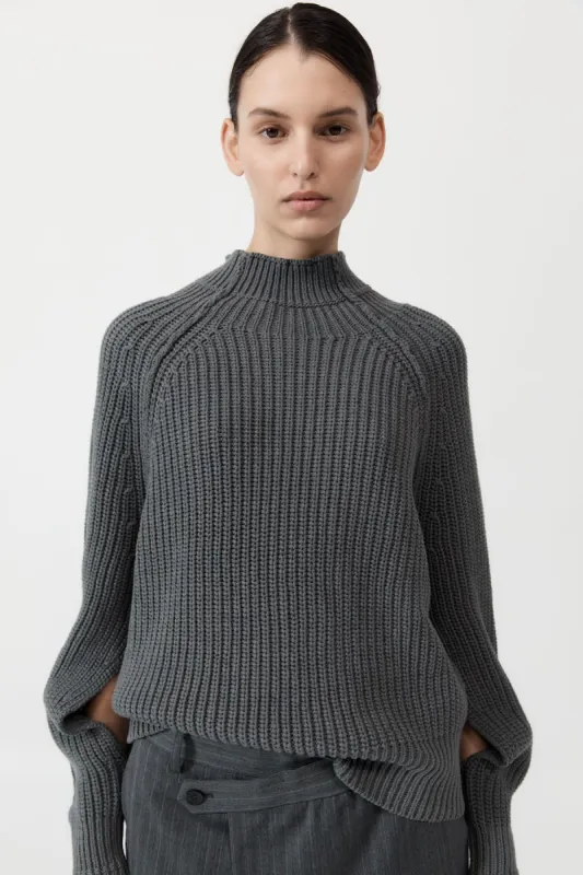 Split Sleeve Jumper - Smoke sold by St. Agni