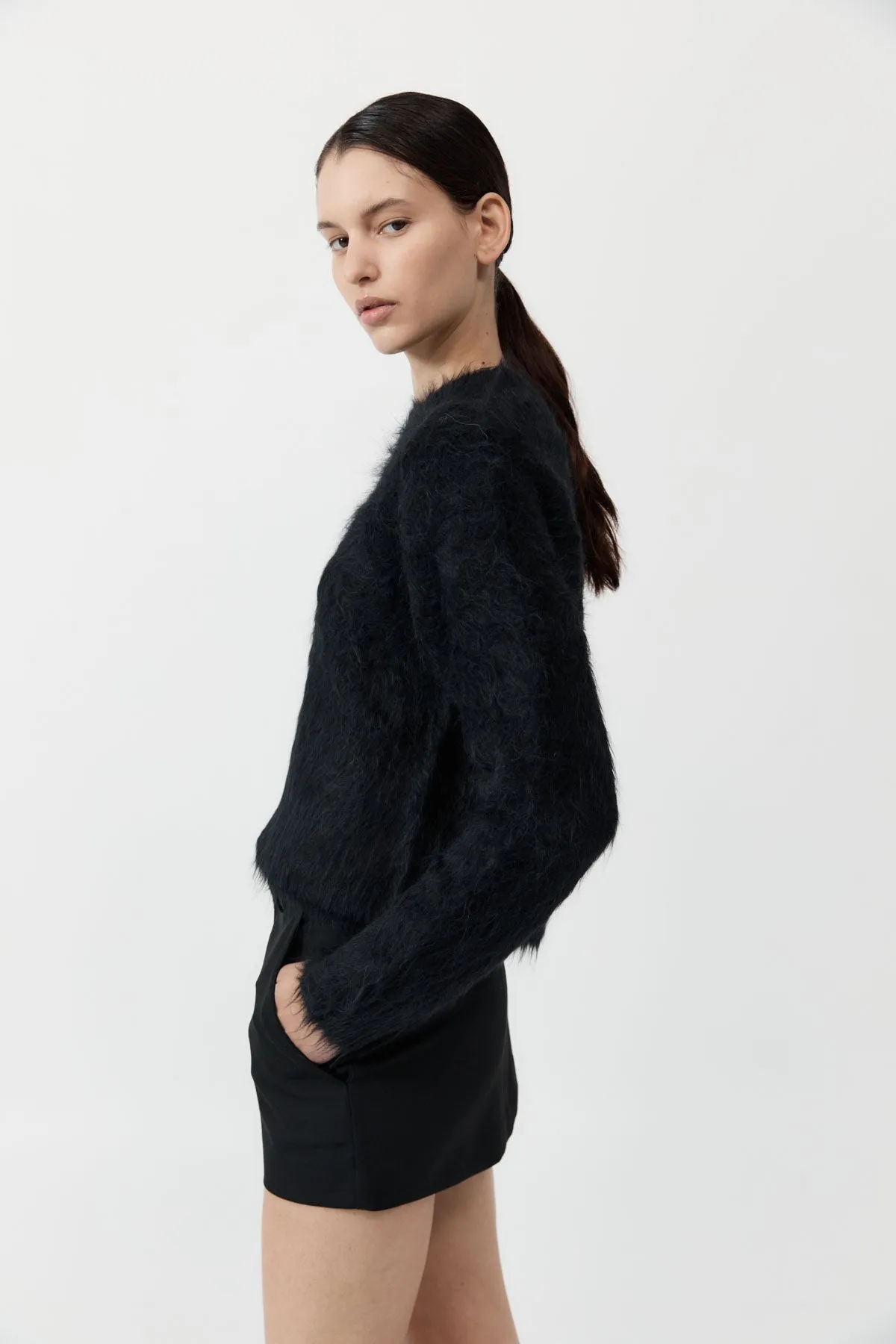 Alpaca Sweater - Black sold by St. Agni