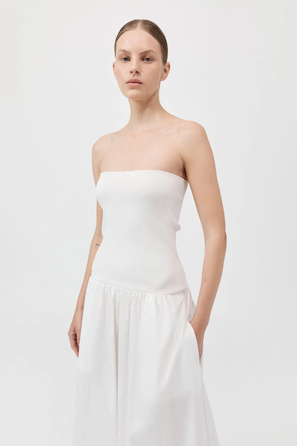 Strapless Dress - White sold by St. Agni product image thumbnail 2