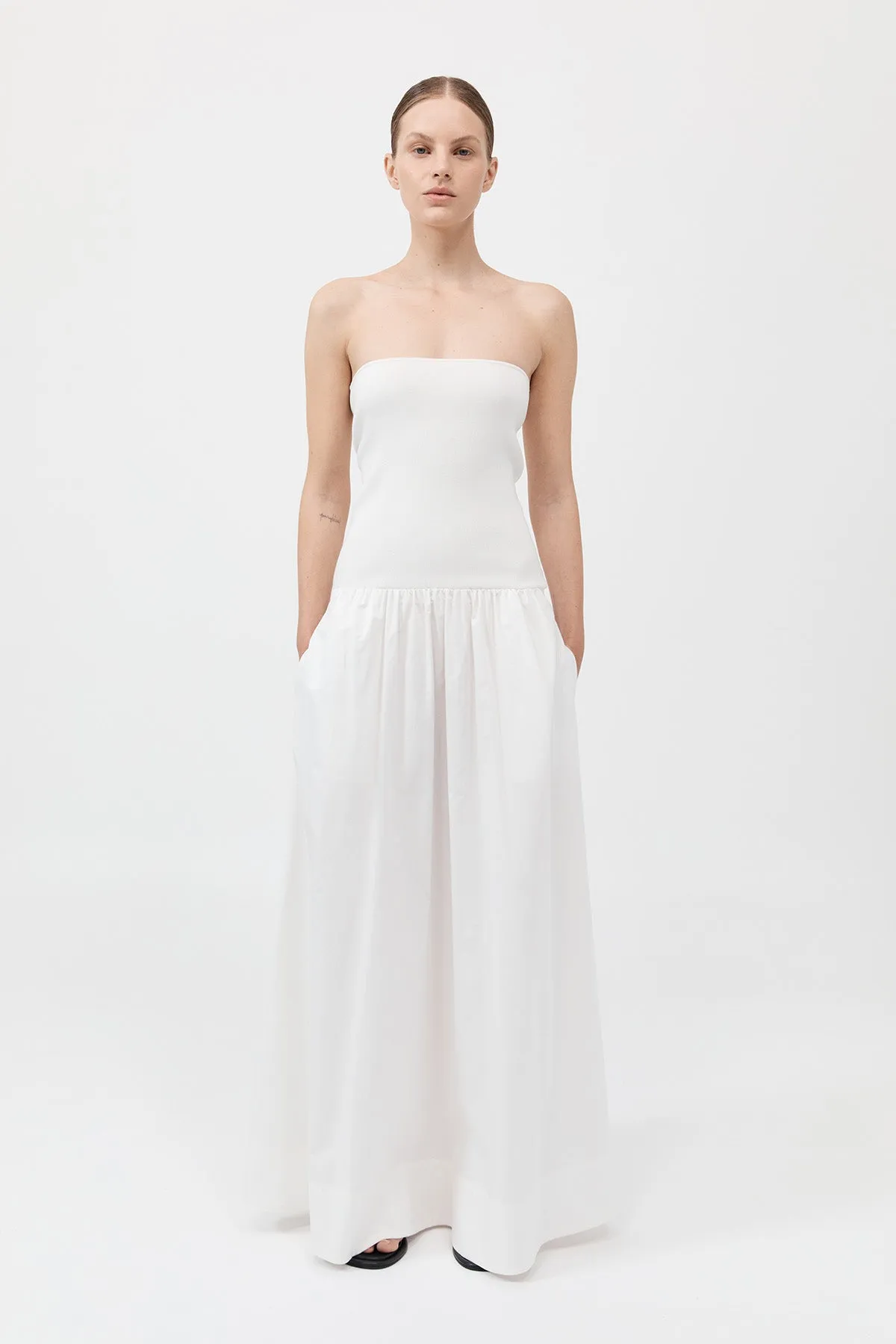 Strapless Dress - White sold by St. Agni