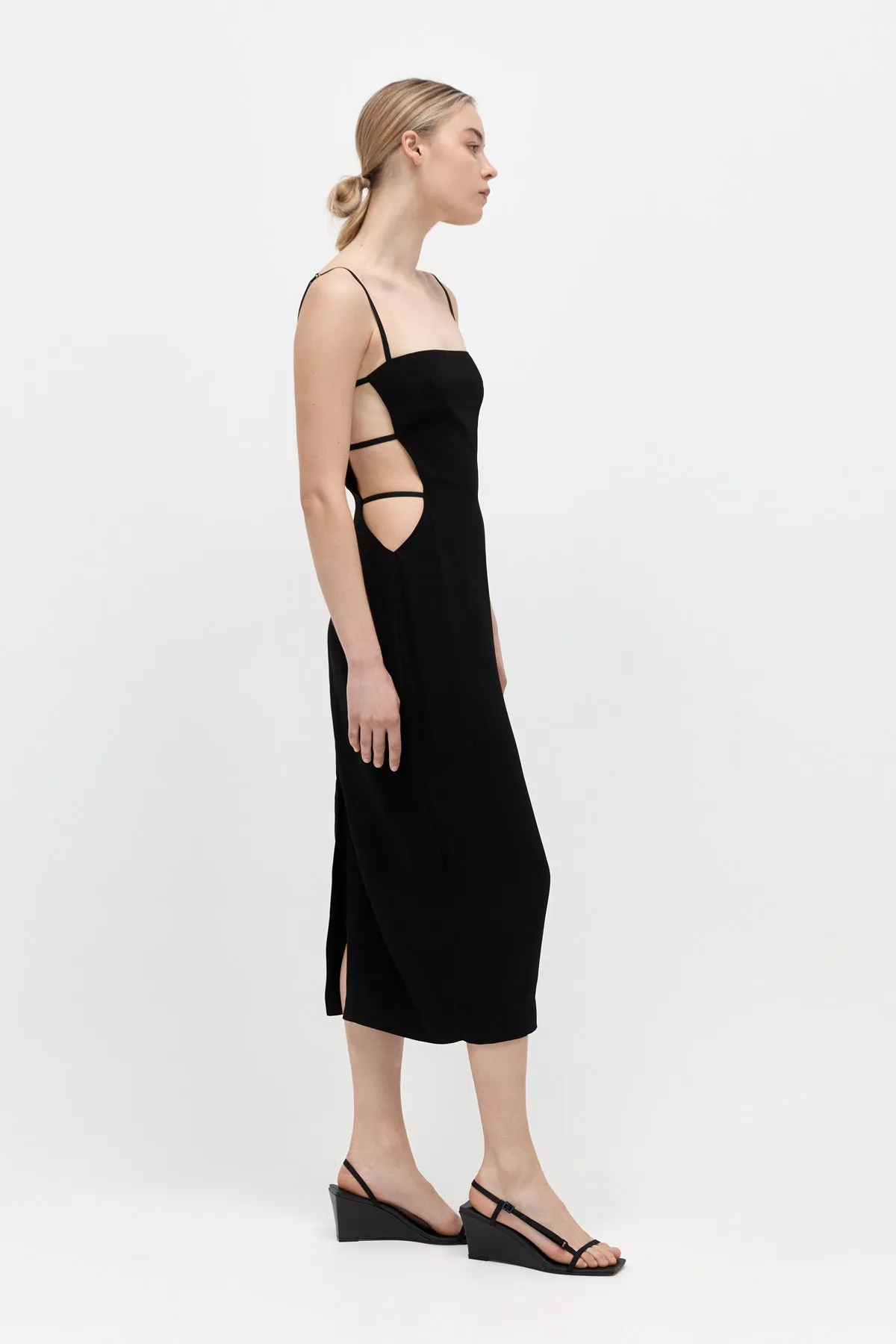 Urbain Midi Dress - Black sold by St. Agni