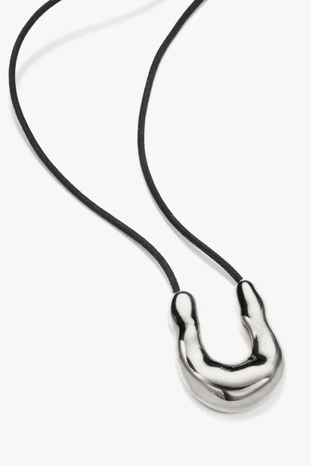 Wishbone Pendant - Black - By AGMES sold by St. Agni
