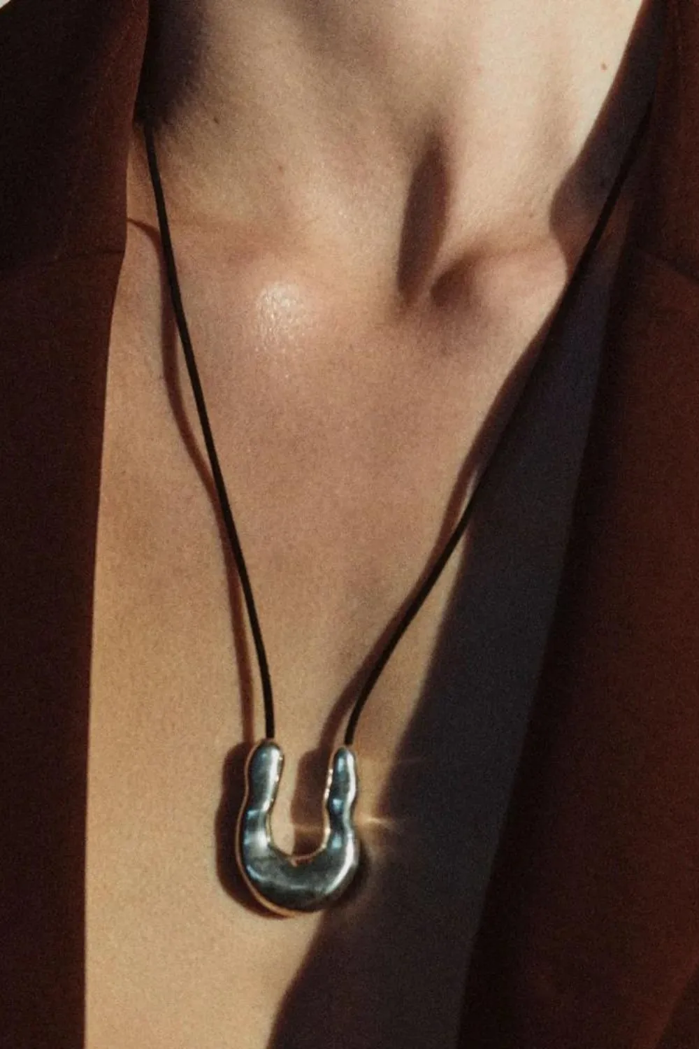 Wishbone Pendant - Black - By AGMES sold by St. Agni product image thumbnail 2