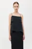 Silk Drape Top - Black sold by St. Agni