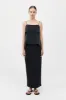 Silk Drape Top - Black sold by St. Agni