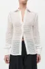 Fitted Cotton Grid Shirt - White sold by St. Agni