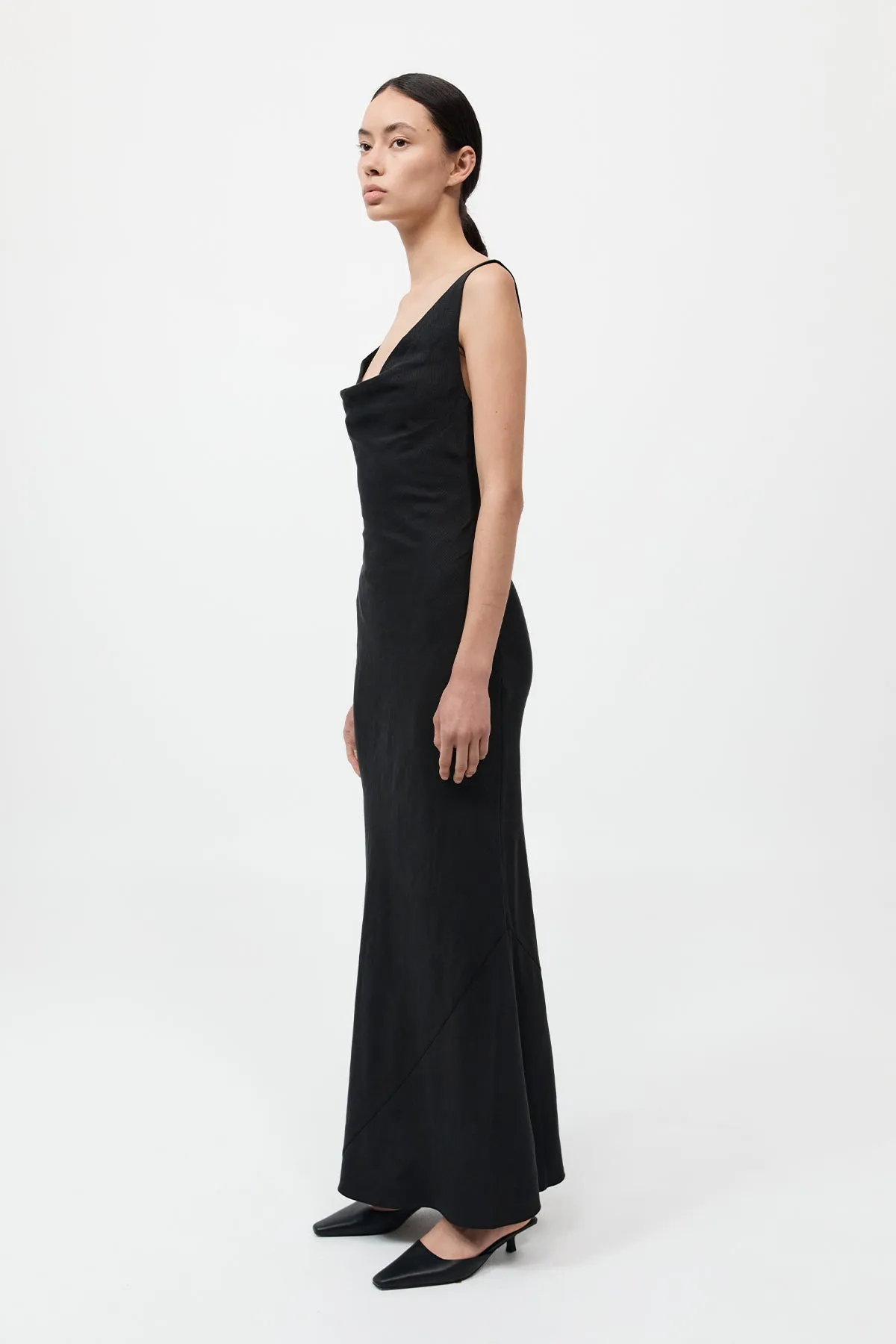 Double Drape Dress - Black sold by St. Agni product image thumbnail 2