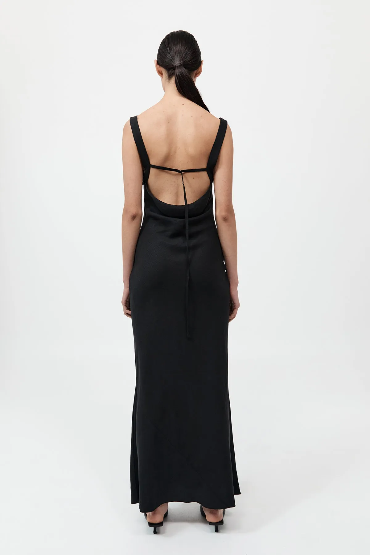 Double Drape Dress - Black sold by St. Agni product image thumbnail 3