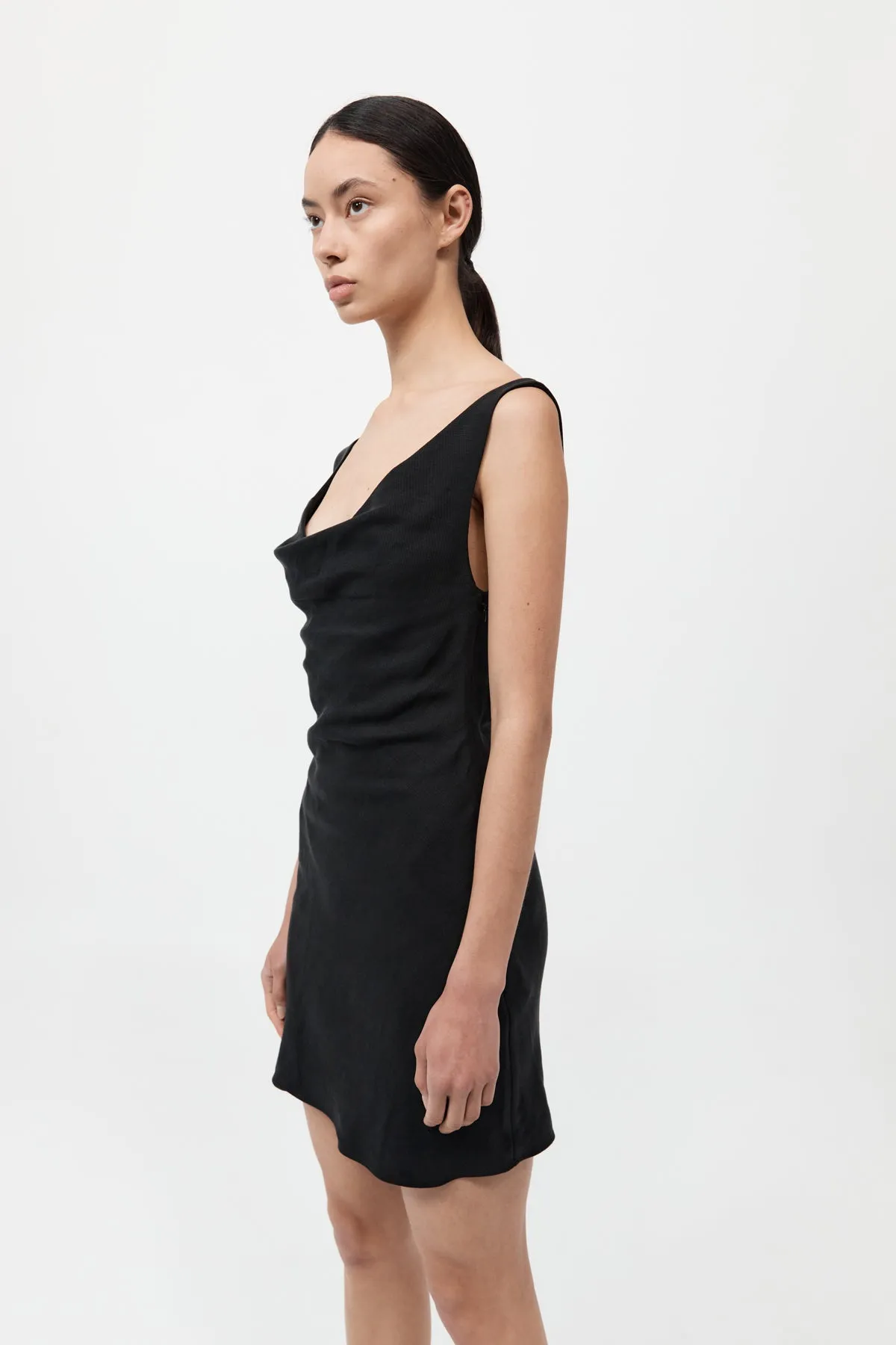 Double Drape Mini Dress - Black sold by St. Agni product image thumbnail 2