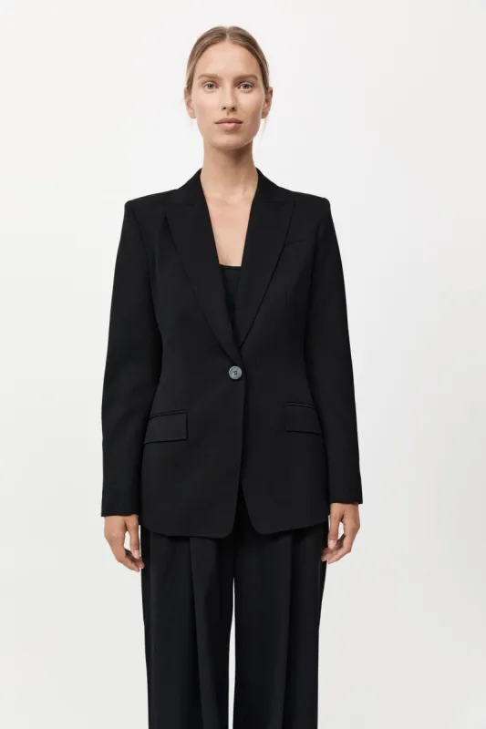 Slim Cut Out Blazer - Black sold by St. Agni