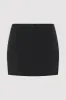 Silk Mini Skirt - Black sold by St. Agni