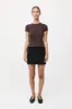 Silk Mini Skirt - Black sold by St. Agni