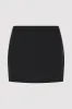 Silk Mini Skirt - Black sold by St. Agni
