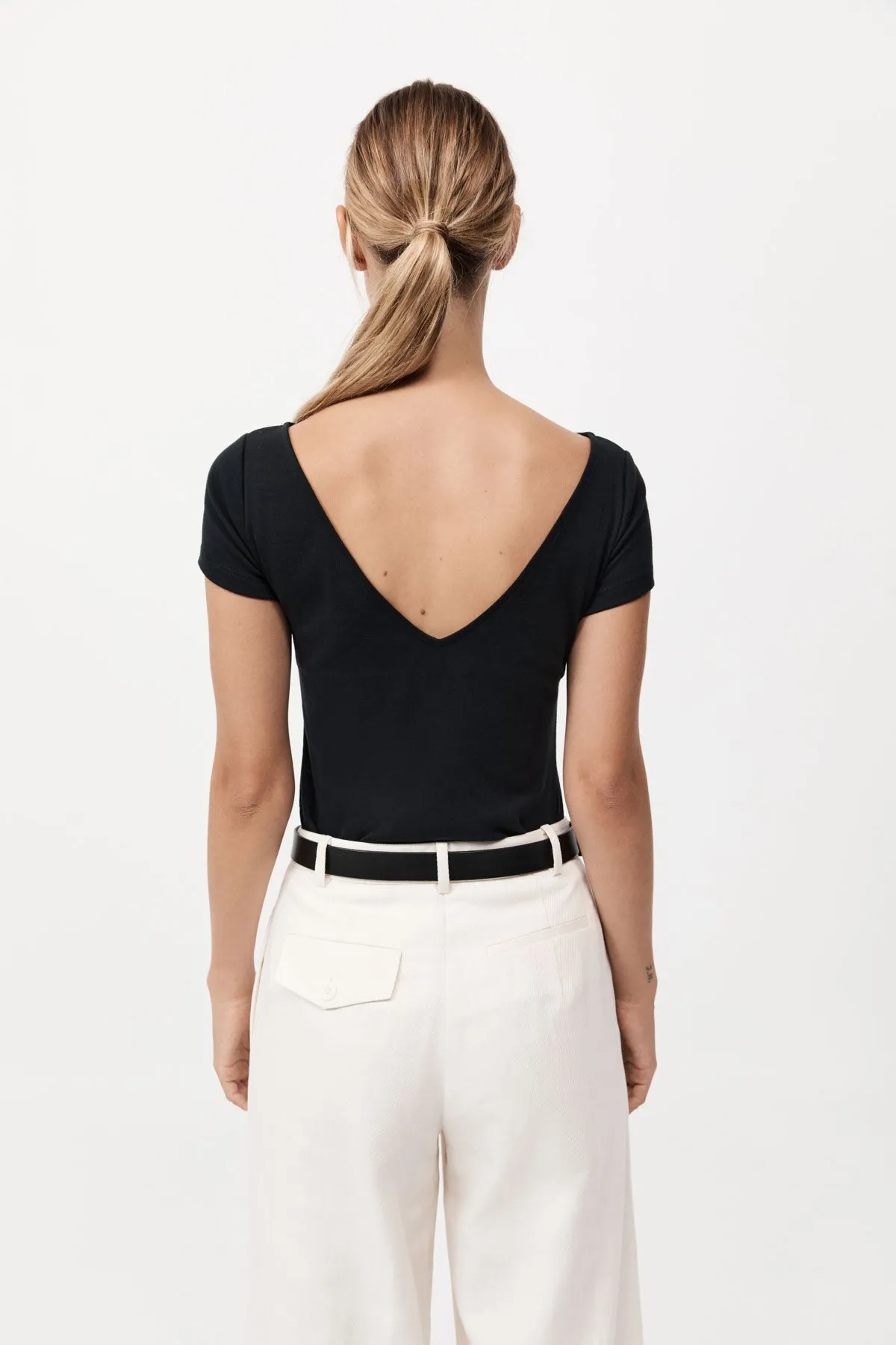 Organic Cotton Ballet Top - Jet Black sold by St. Agni product image thumbnail 4