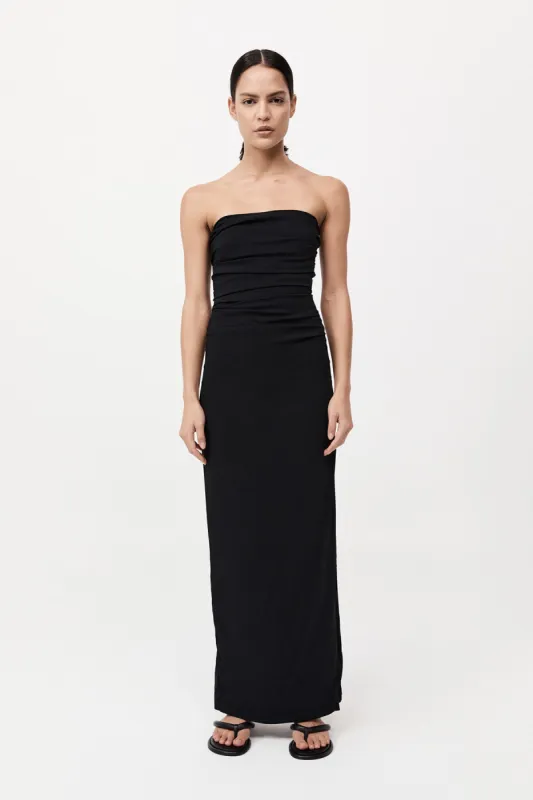 Strapless Tie Back Dress - Black sold by St. Agni