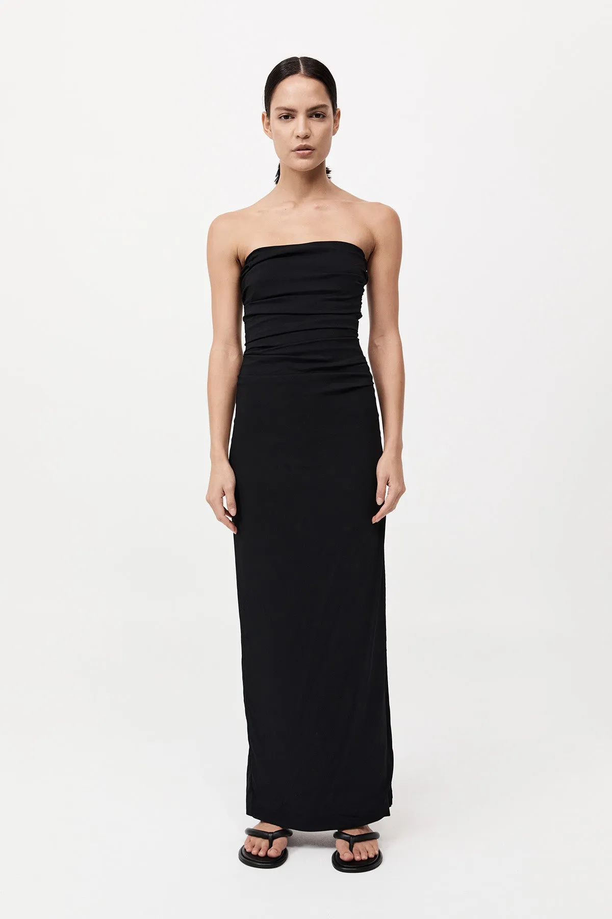 Strapless Tie Back Dress - Black sold by St. Agni