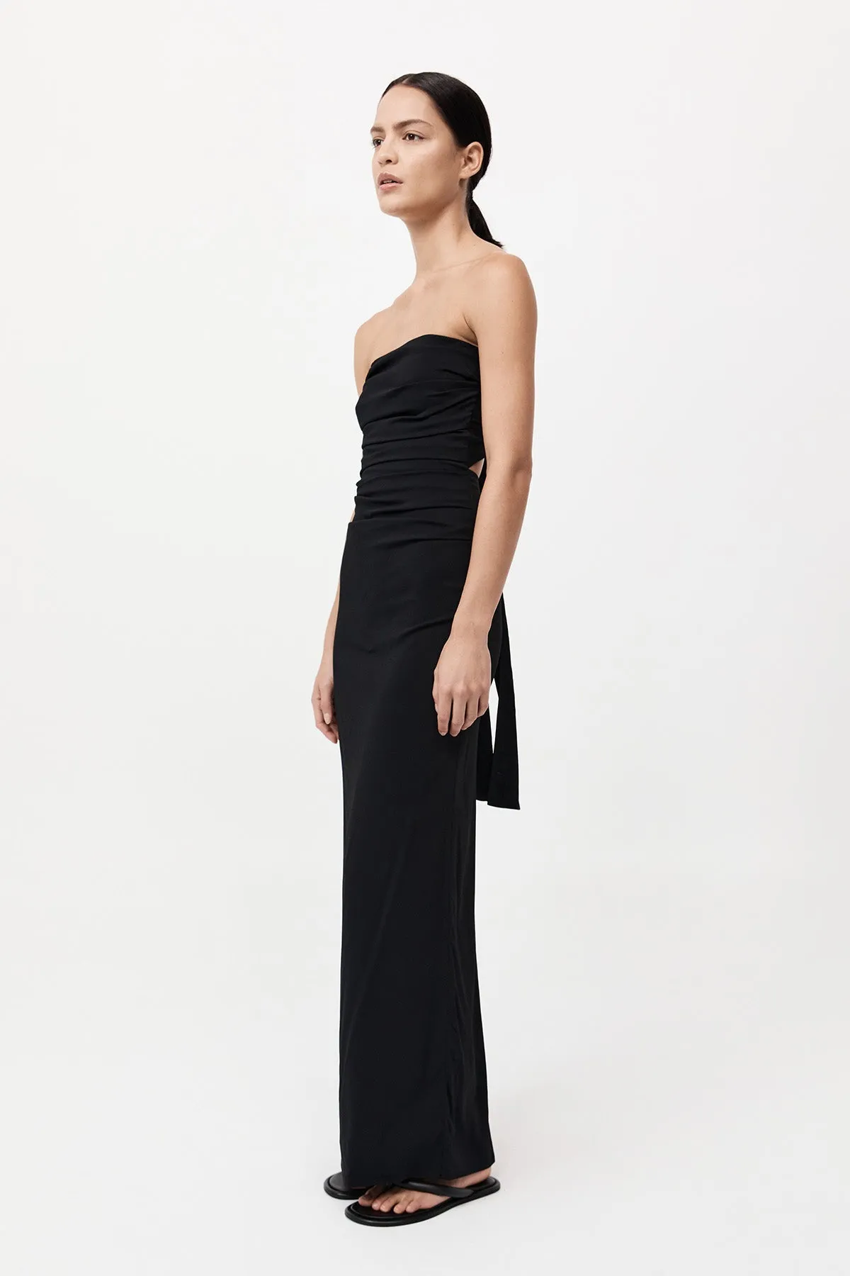Strapless Tie Back Dress - Black sold by St. Agni product image thumbnail 2