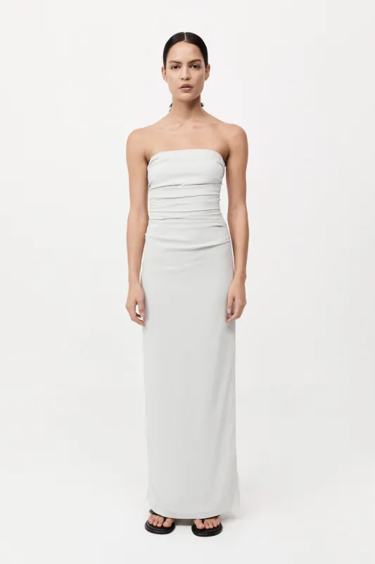 Strapless Tie Back Dress - Silver sold by St. Agni
