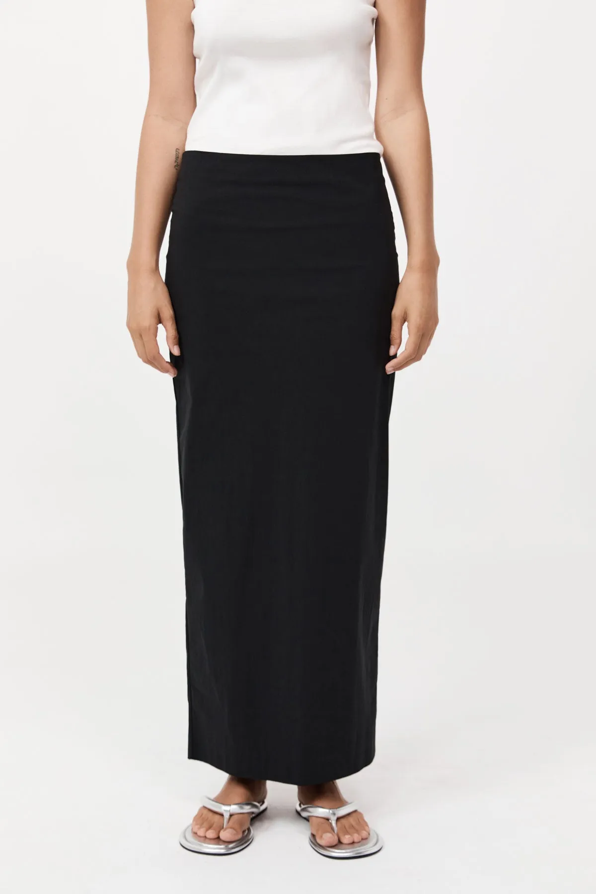 Minimal Column Skirt - Black sold by St. Agni product image thumbnail 2