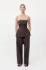 Relaxed Pants - Chocolate Plum sold by St. Agni