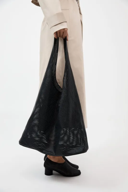 Perforated Soft Tote - Black made by St. Agni