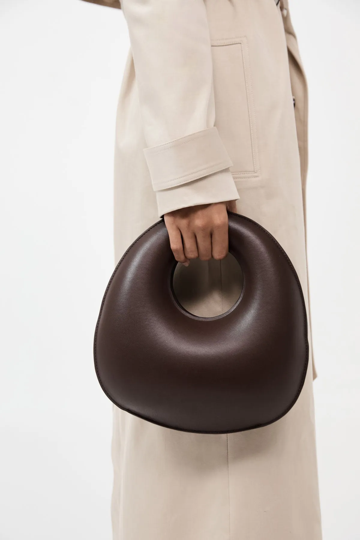 Shell Clutch - Chocolate sold by St. Agni