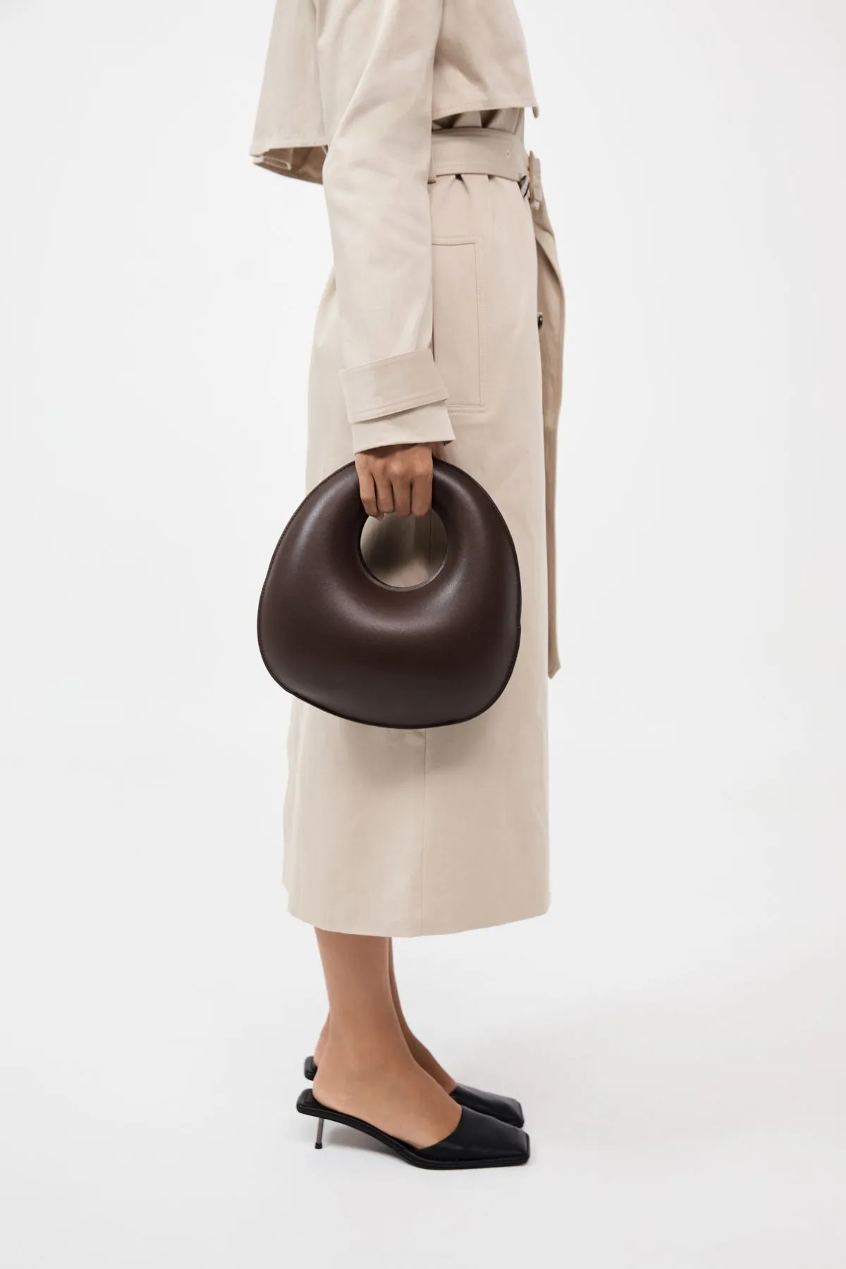 Shell Clutch - Chocolate sold by St. Agni product image thumbnail 3