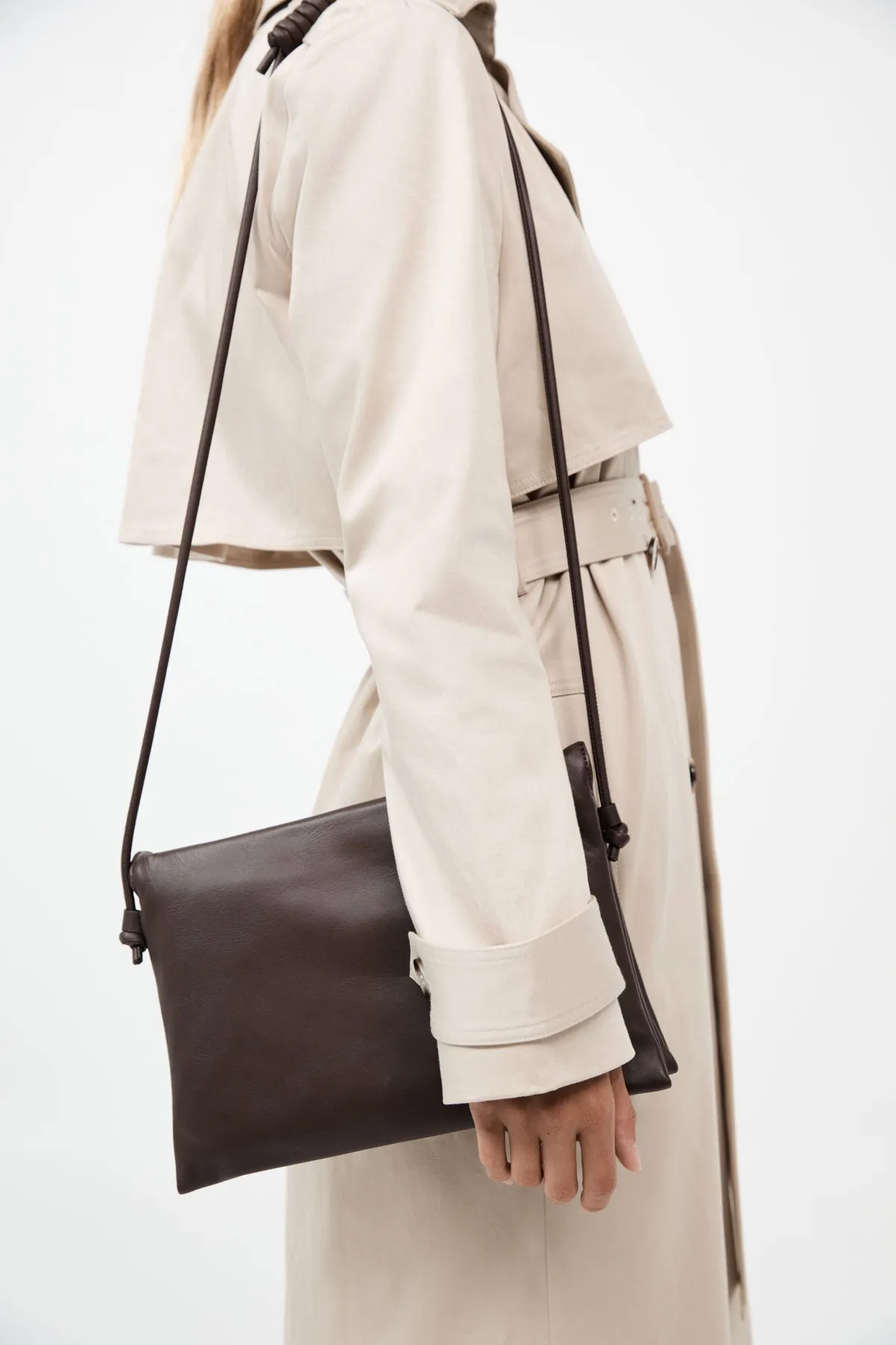 Dual Sling Bag - Chocolate sold by St. Agni