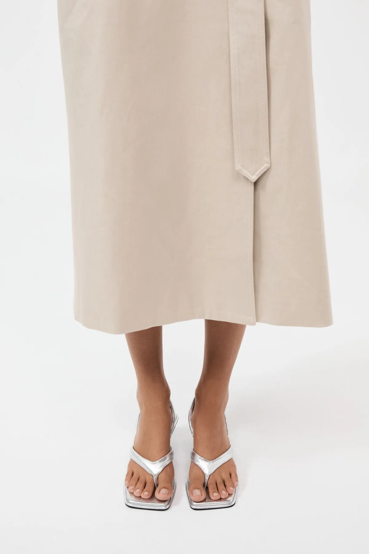 Sling Back Thong Heel - Silver sold by St. Agni product image thumbnail 3