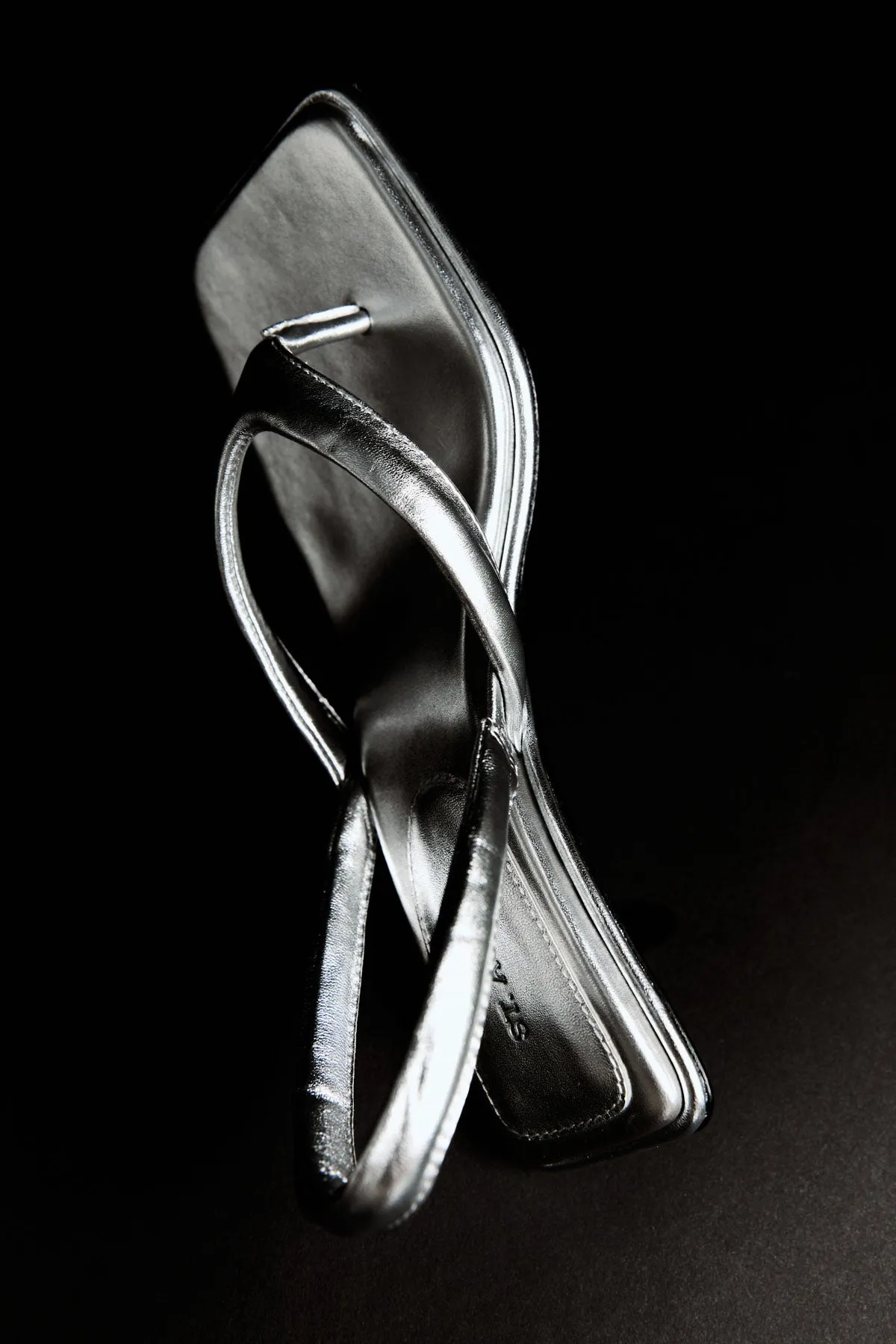 Sling Back Thong Heel - Silver sold by St. Agni product image thumbnail 4