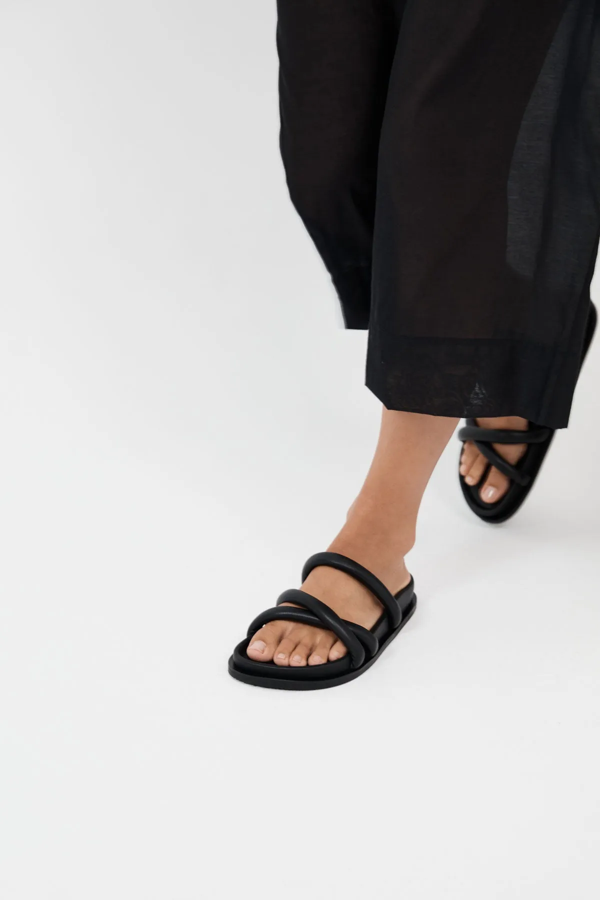 Soft Cross Strap Slide - Black sold by St. Agni product image thumbnail 3