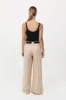 Wide Leg Pleat Pants - Dune sold by St. Agni