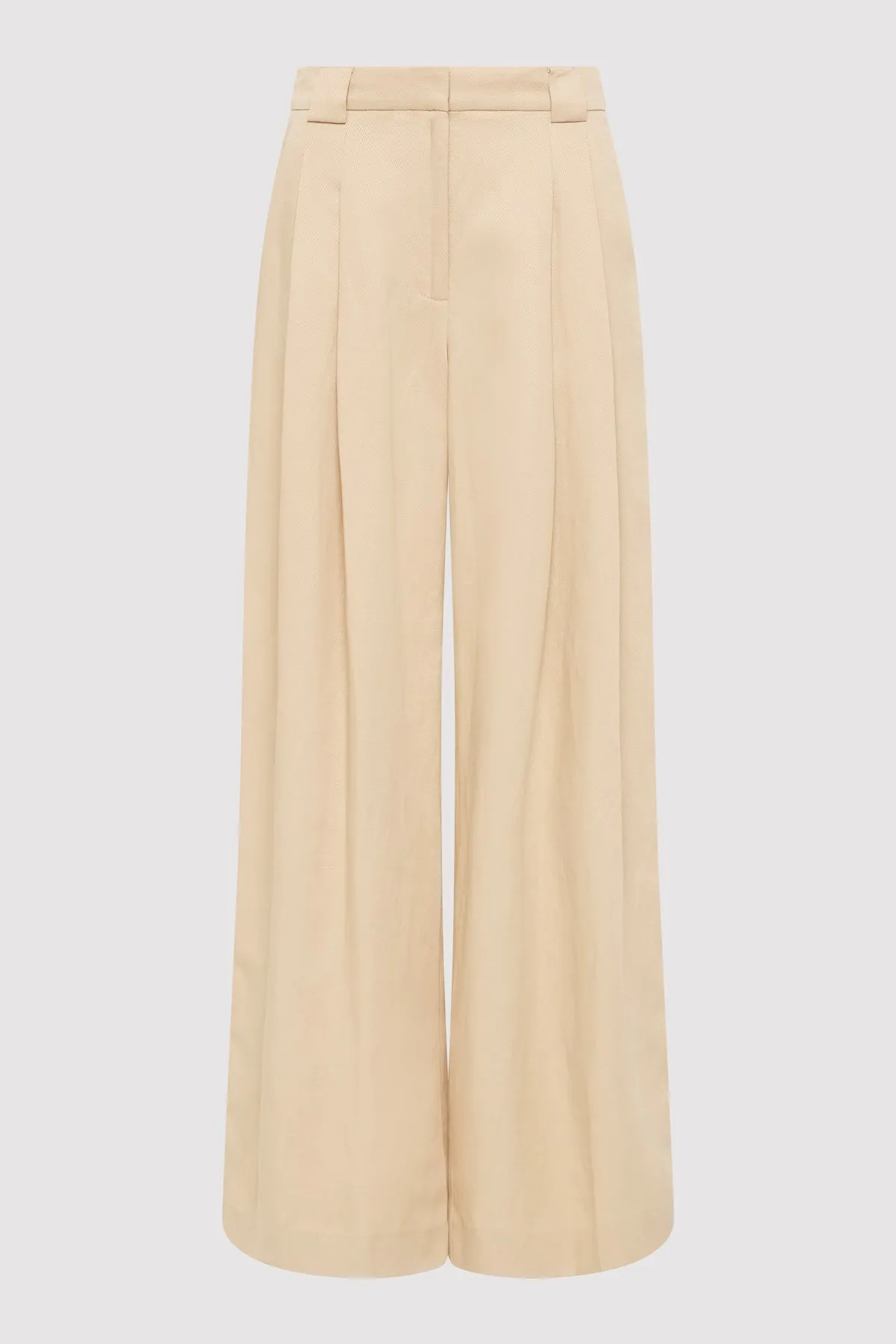 Wide Leg Pleat Pants - Dune sold by St. Agni product image thumbnail 5