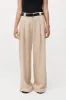 Wide Leg Pleat Pants - Dune sold by St. Agni