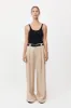 Wide Leg Pleat Pants - Dune sold by St. Agni