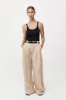 Wide Leg Pleat Pants - Dune sold by St. Agni