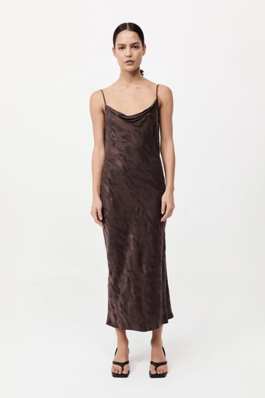 Bias Slip Dress - Chocolate Plum sold by St. Agni