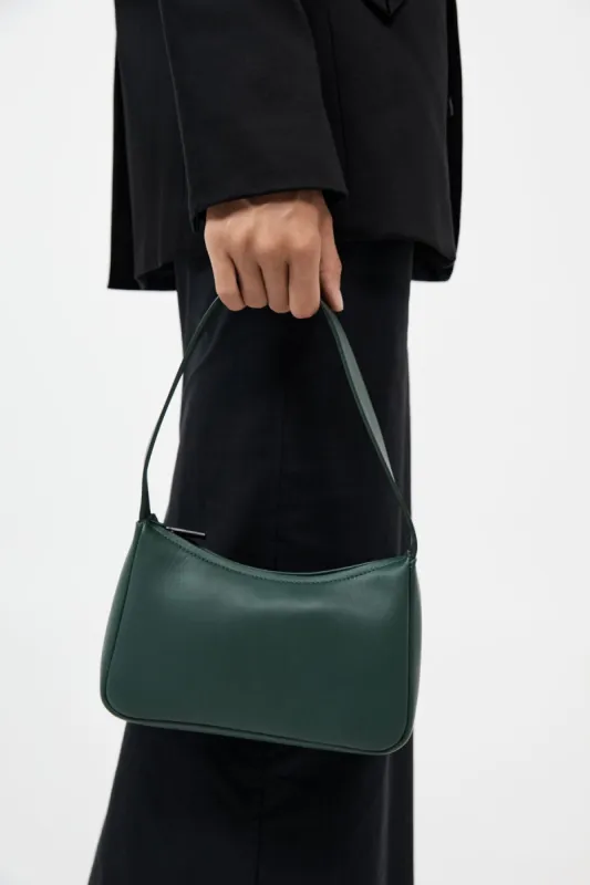 90s Petit Shoulder Bag - Deep Green made by St. Agni