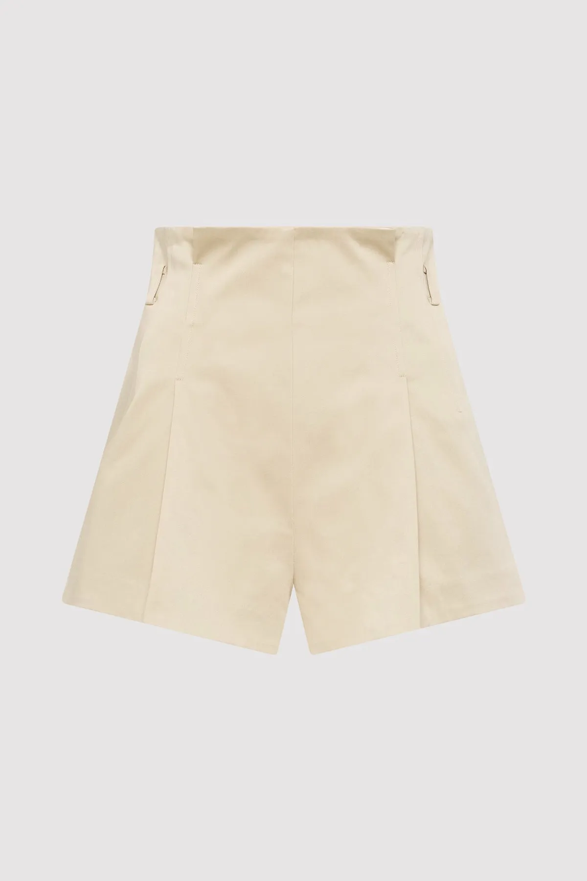 Cotton Paperbag Waist Shorts - Champagne sold by St. Agni product image thumbnail 5