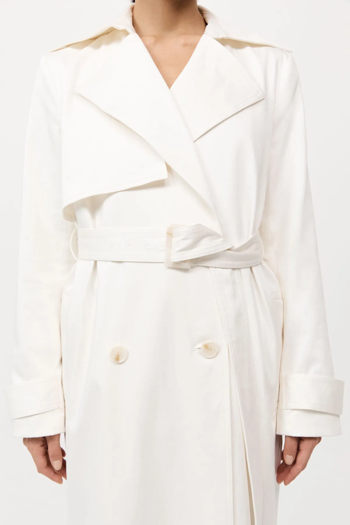Classic Trench Coat - Off White sold by St. Agni product image thumbnail 2