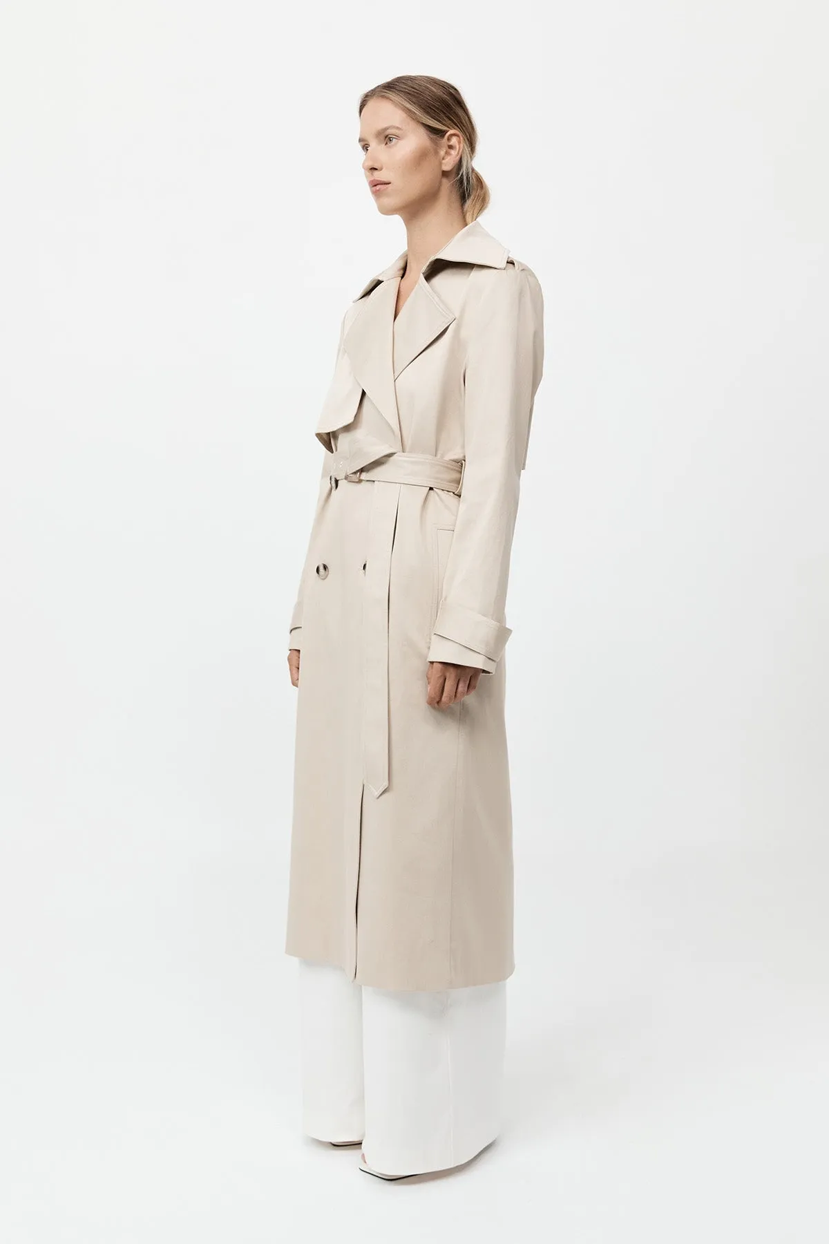 Classic Trench Coat - Champagne sold by St. Agni product image thumbnail 4