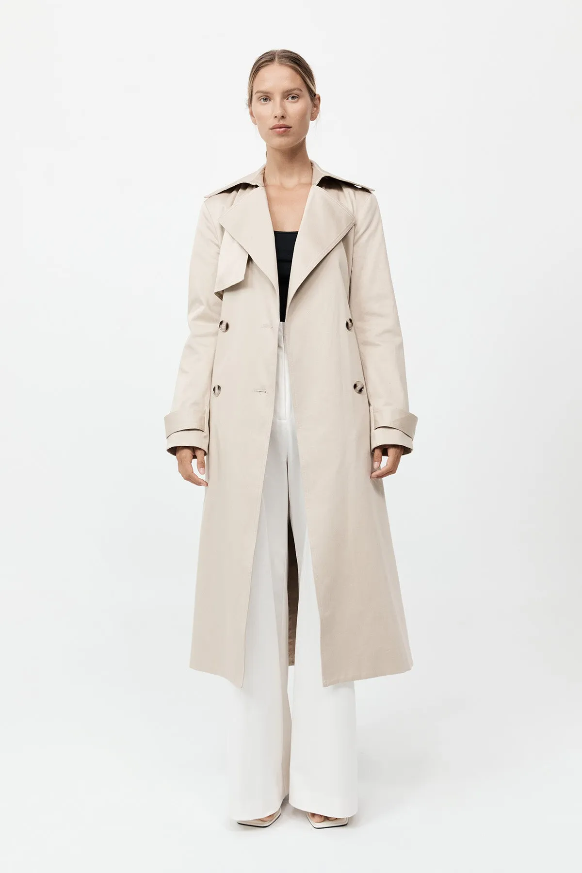 Classic Trench Coat - Champagne sold by St. Agni