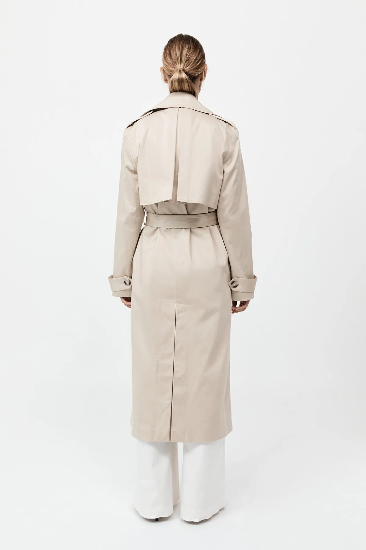 Classic Trench Coat - Champagne sold by St. Agni product image thumbnail 5