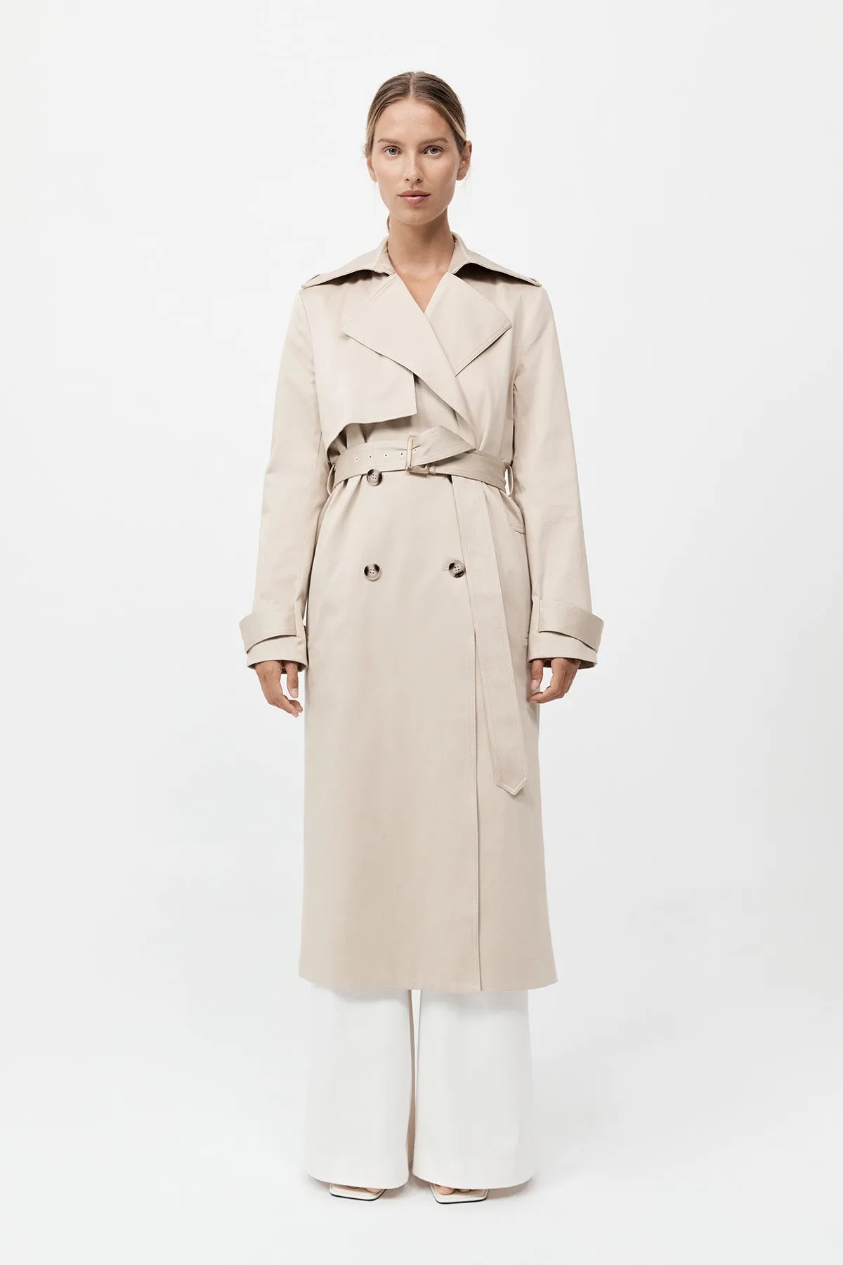 Classic Trench Coat - Champagne sold by St. Agni product image thumbnail 2