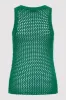 Cotton Crochet Tank - Verde sold by St. Agni