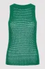 Cotton Crochet Tank - Verde sold by St. Agni
