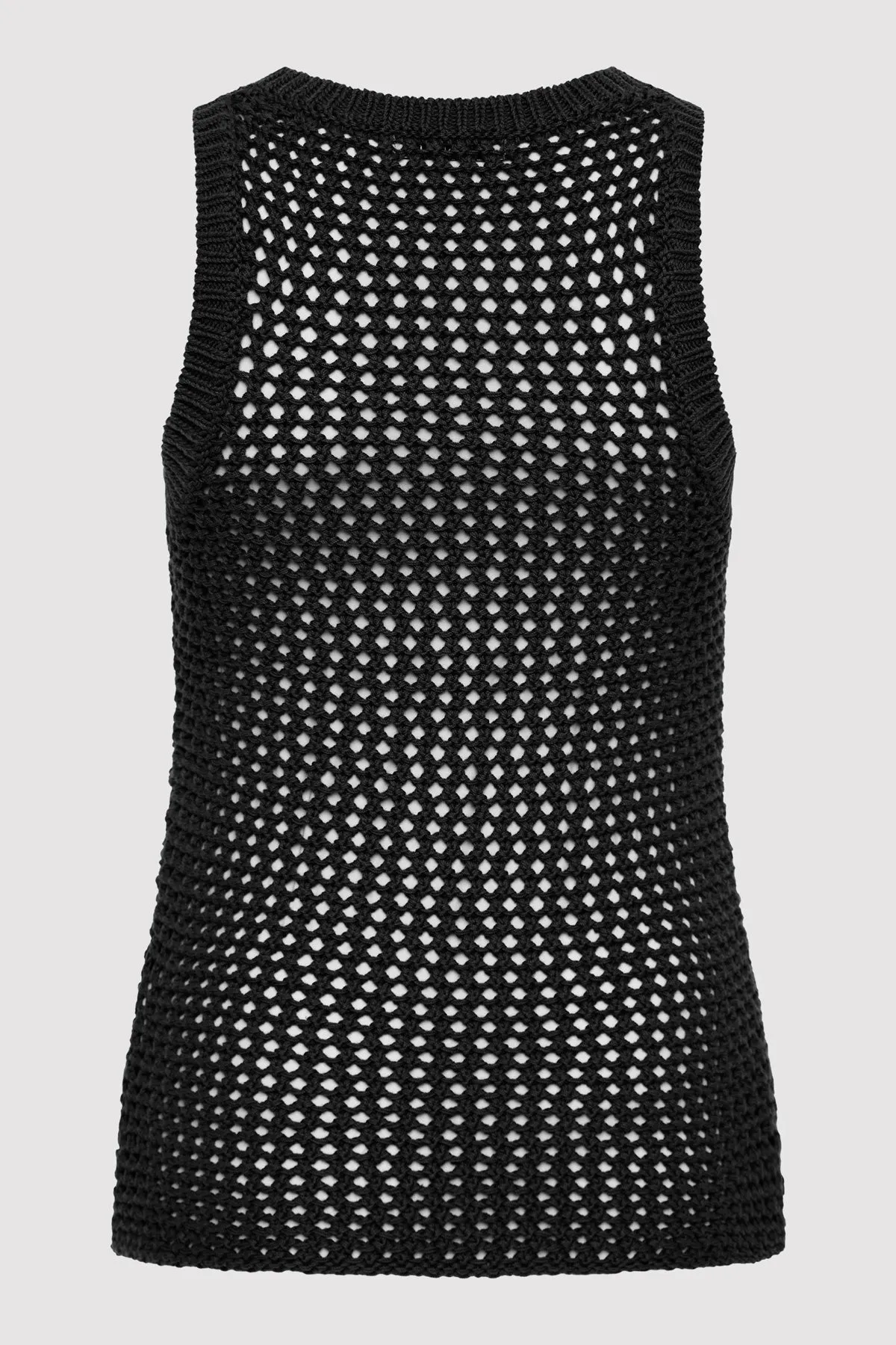 Cotton Crochet Tank - Black sold by St. Agni product image thumbnail 5