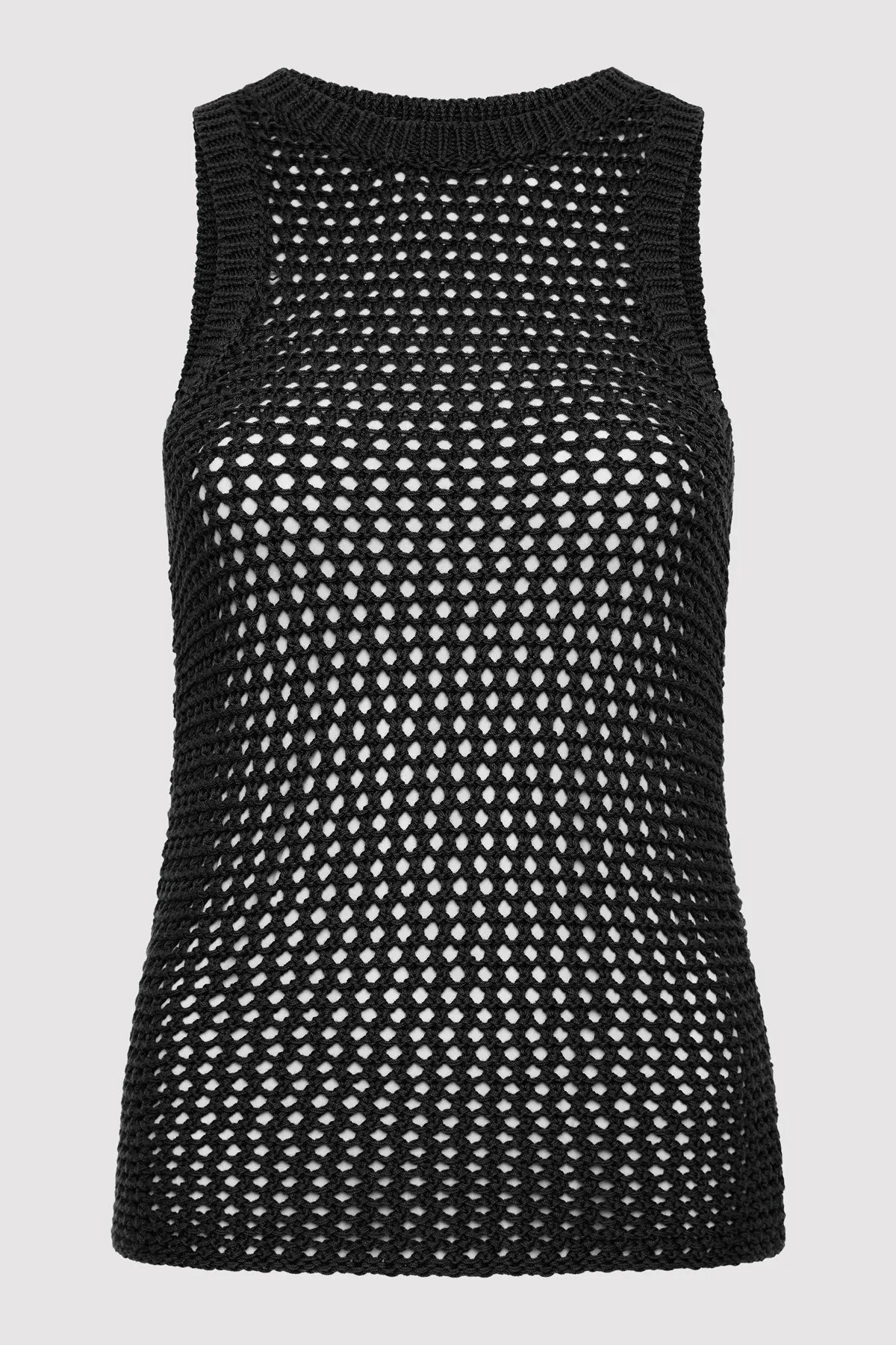 Cotton Crochet Tank - Black sold by St. Agni product image thumbnail 4