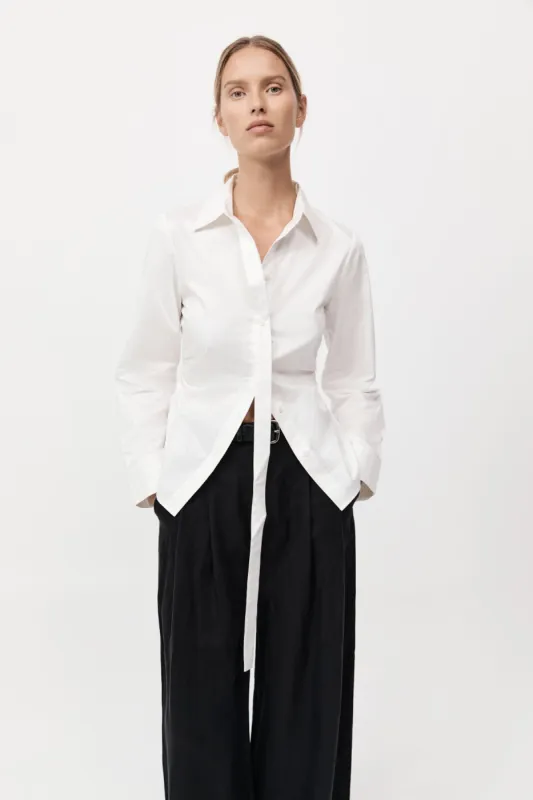 Deconstructed  Shirt - White made by St. Agni